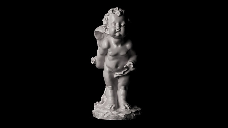 Ангелы: девочка и мальчик - декор из гипса - 7924