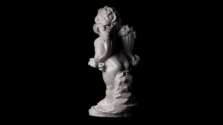 Ангелы: девочка и мальчик - декор из гипса - 7929
