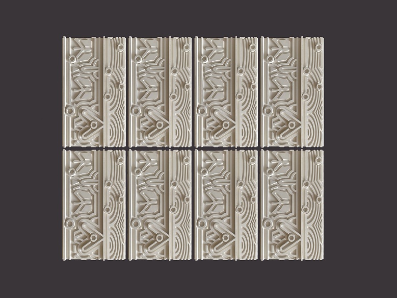 3D панель №24 (Жан-Поль Готье 2) - декор из гипса - 8747