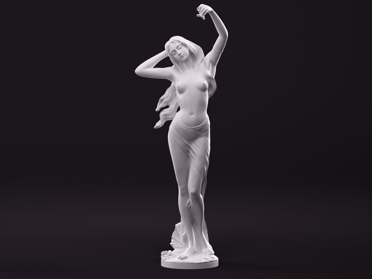 Скульптура статуя девушки