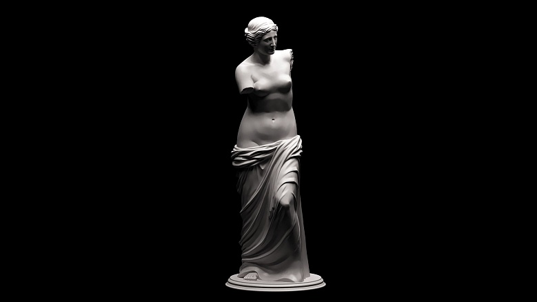 Скульптура Венеры - декор из гипса - 7826