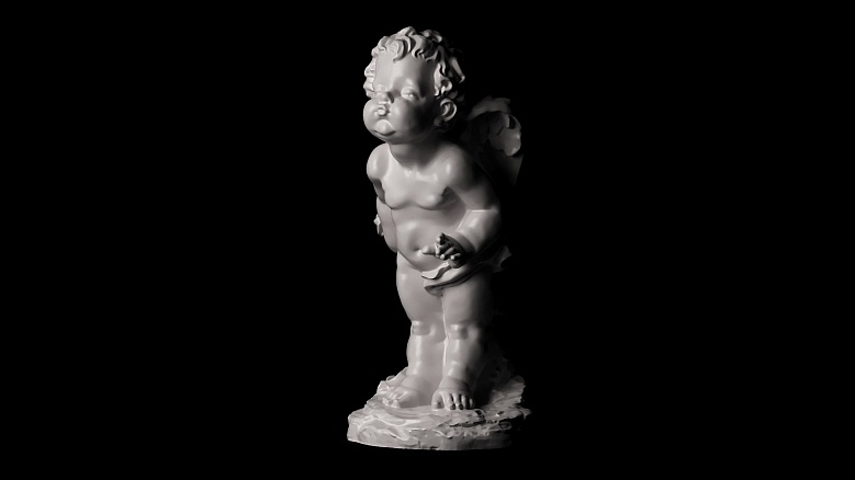Ангелы: девочка и мальчик - декор из гипса - 7926