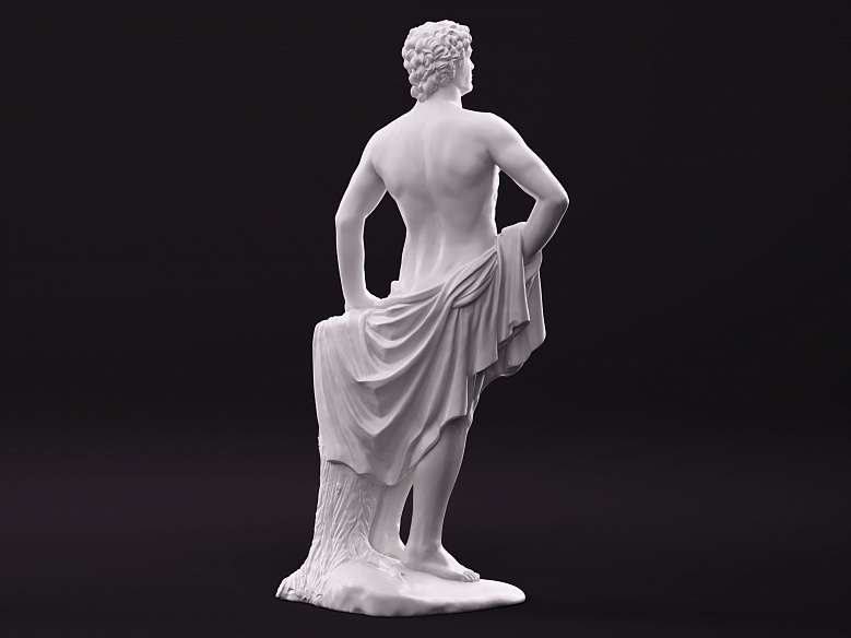 Скульптура Аполлона - декор из гипса - 7797