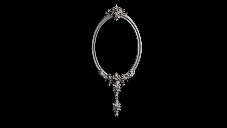 Волшебное зеркало - декор из гипса - 7894