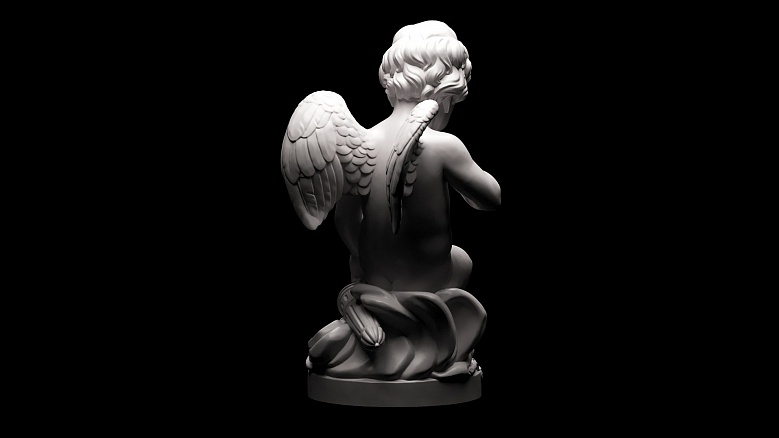 Скульптура Амура - декор из гипса - 8046