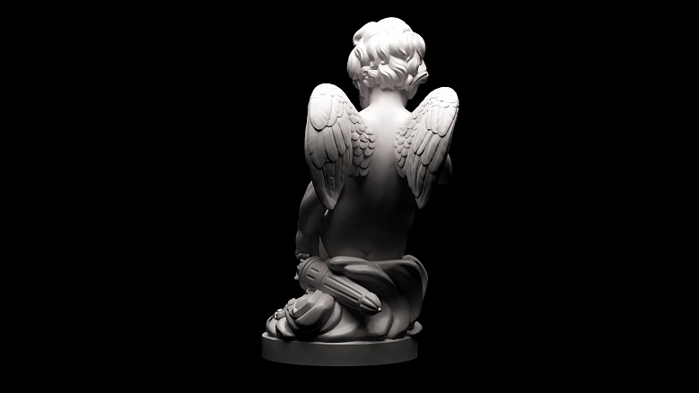 Скульптура Амура - декор из гипса - 8045