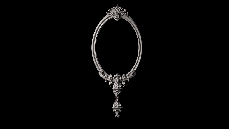 Волшебное зеркало - декор из гипса - 7895