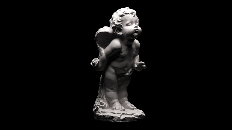 Ангелы: девочка и мальчик - декор из гипса - 7937