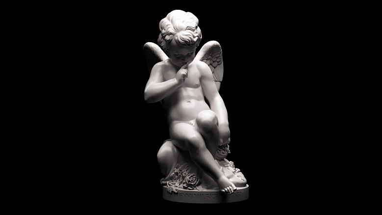 Скульптура Амура - декор из гипса - 8042