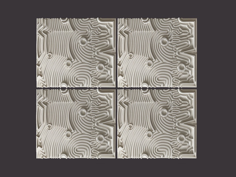 3D панель №23 (Жан-Поль Готье) - декор из гипса - 8743