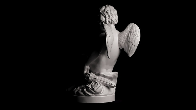 Скульптура Амура - декор из гипса - 8041