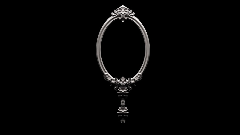 Волшебное зеркало - декор из гипса - 7893